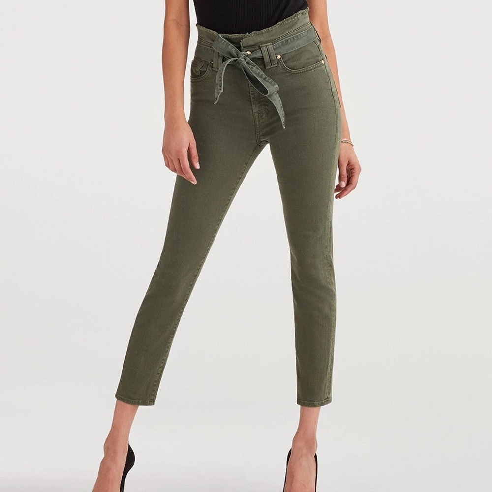 7 For All Mankind Paperbag Waist Skinny Jean
